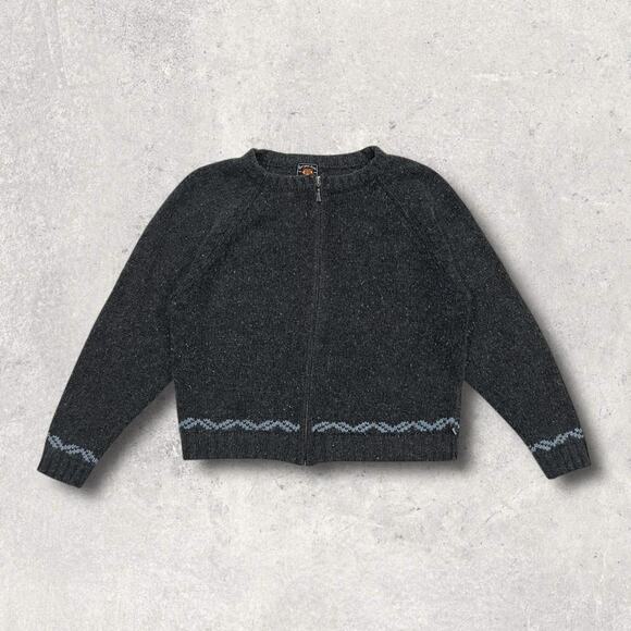 ★ Route 66 (Women’s) Charcoal Gray Cozy Full-Zip Knit Cardigan ★ - Picture 6 of 6